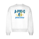 Alpha Phi Omega Bold Block Lettering Football Homecoming Hoodie 2