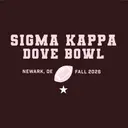 Sigma Kappa Bold Block Text Dove Bowl Sweater