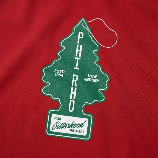 Phi Sigma Rho Pine Tree Graphic Retreat Shirt