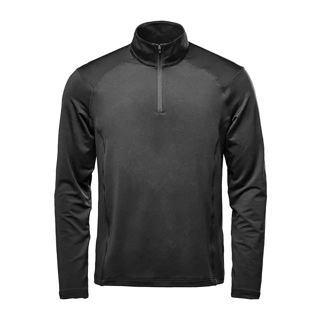 Stormtech Men's Augusta 1/4 Zip Long Sleeve Black Front