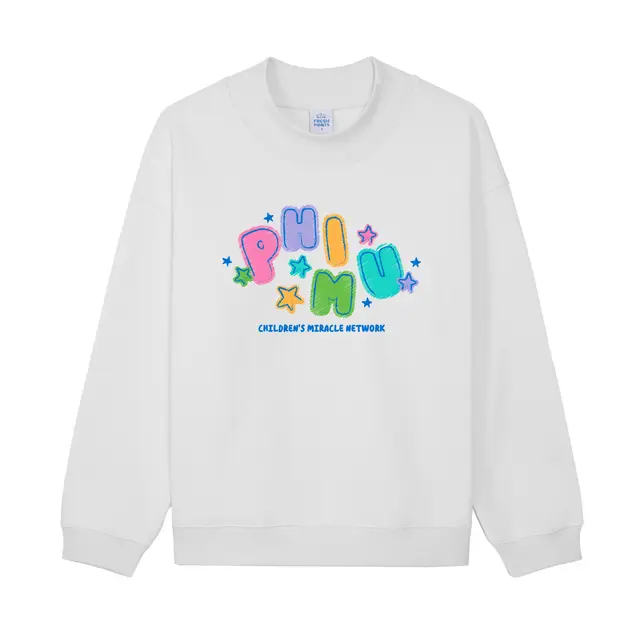 Phi Mu Colorful Star Illustration Philanthropy Sweater 2