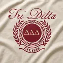 Delta Delta Delta Floral Wreath PR Sweater