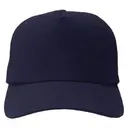 Big Accessories 5-Panel Twill Trucker Cap bx010 Navy Front
