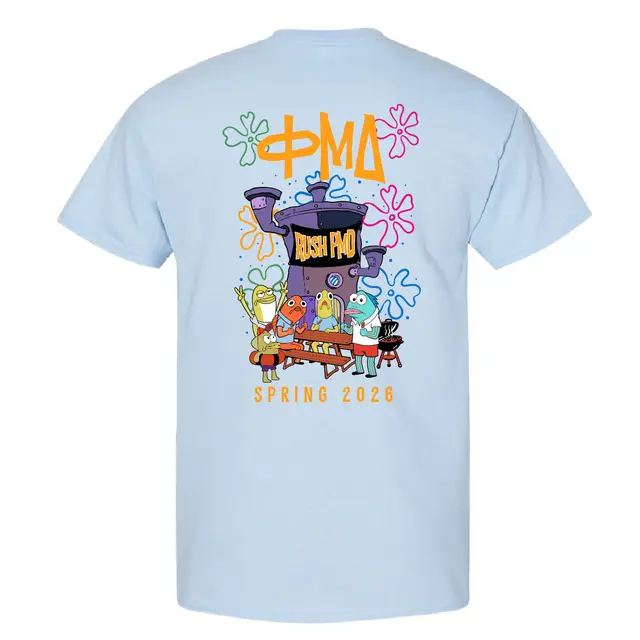 Phi Mu Delta Cartoon Gathering Rush & Bid Shirt 2