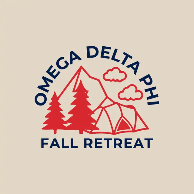 Omega Delta Phi Mountains and Tent Fall Retreat Hoodie