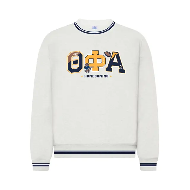 Theta Phi Alpha Illustrated Letters Homecoming Crewneck 2