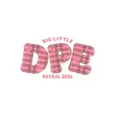 Delta Phi Epsilon Plaid Text Big Little Reveal Tank