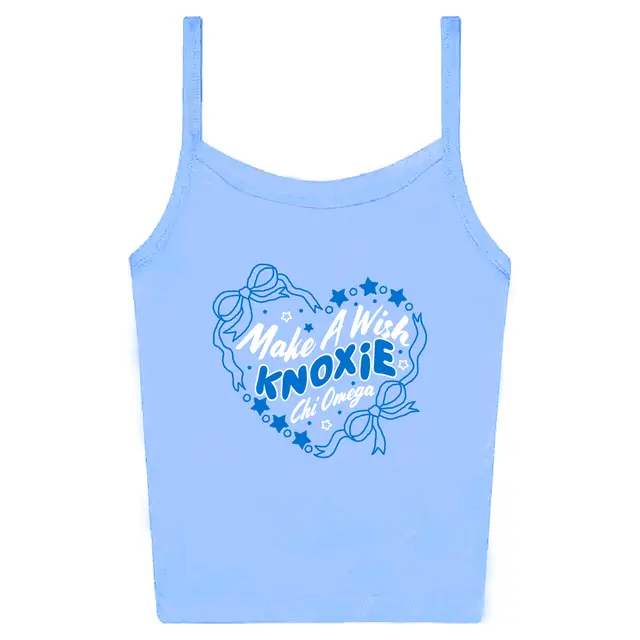 Chi Omega Heart Bows and Stars Philanthropy Tank 2