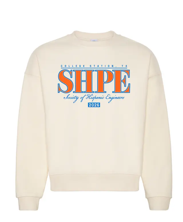 Society of Hispanic Professional Engineers Bold Block Lettering PR Crewneck