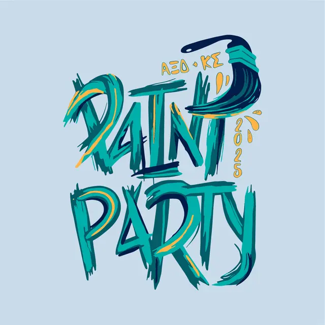 Bold Brushstroke Paint Party PR Shirt