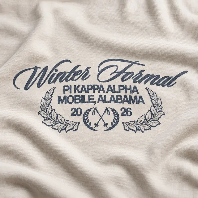 Pi Kappa Alpha Flowing Script Winter Formal Hoodie