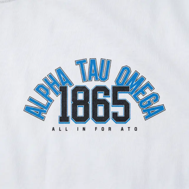 Alpha Tau Omega Arched Lettering 1865 PR Sweater