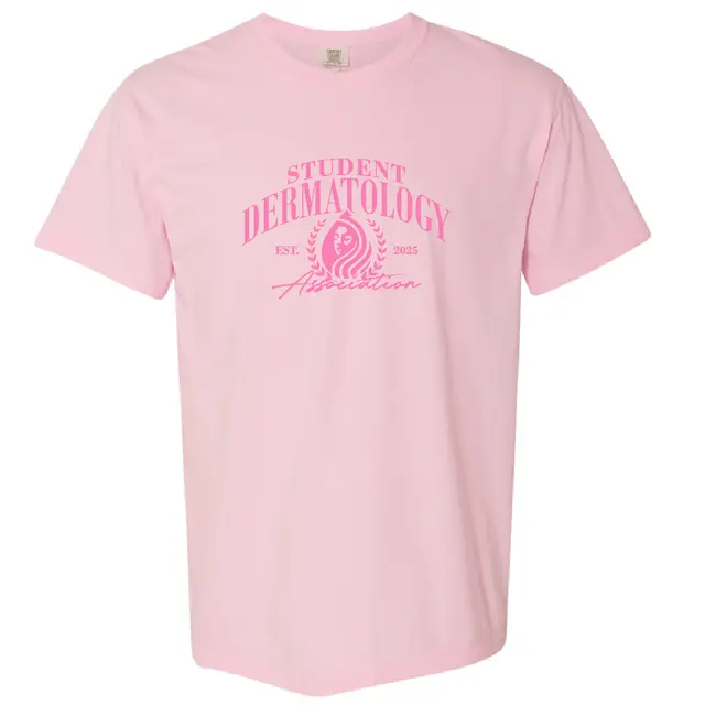 Student Dermatology Association Pink Crest PR Shirt 2