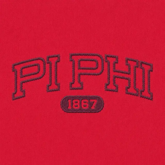 Pi Beta Phi Stacked Serif Text PR Hoodie