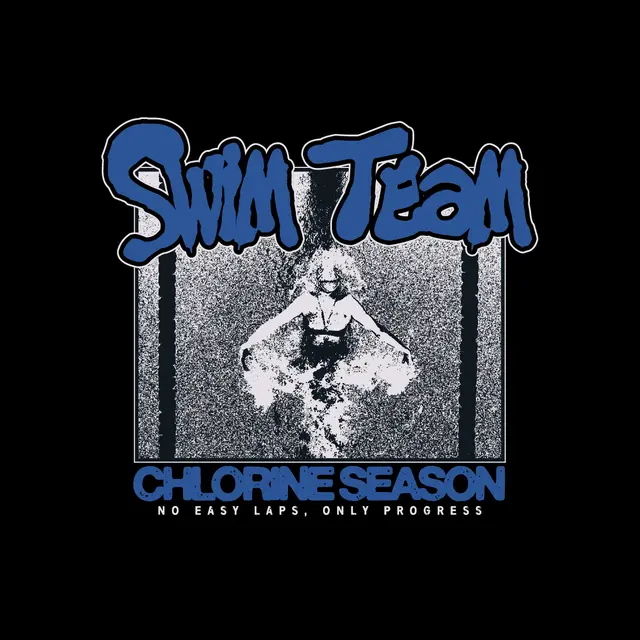 Swim Team Graffiti Text Swimmer Graphic PR Shirt