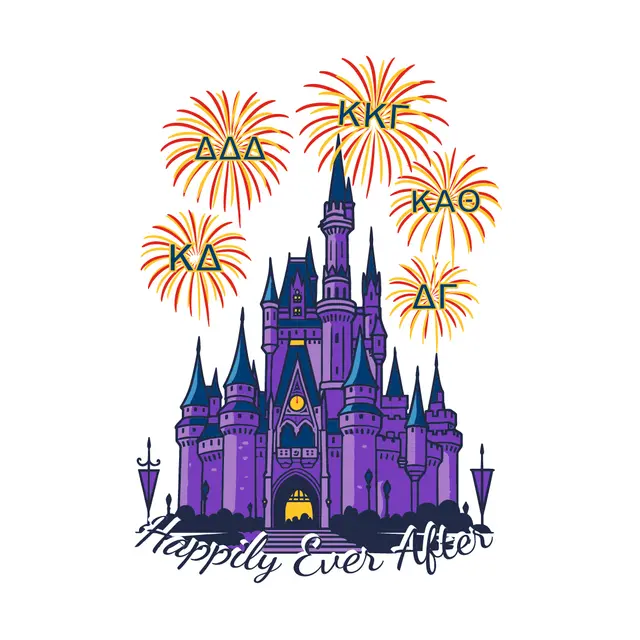 National Panhellenic Conference Castle Fireworks PR Shirt