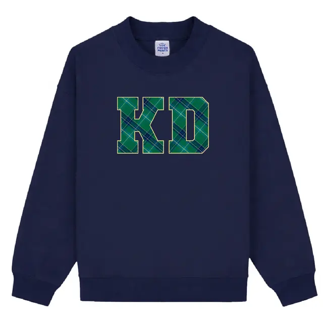 Kappa Delta Plaid Block Letters PR Sweater 2