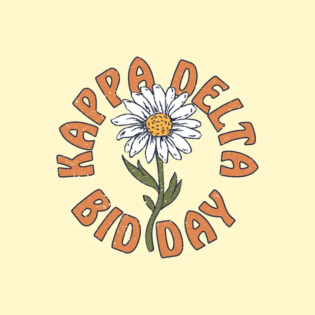 Kappa Delta Daisy Graphic Bid Day Tank