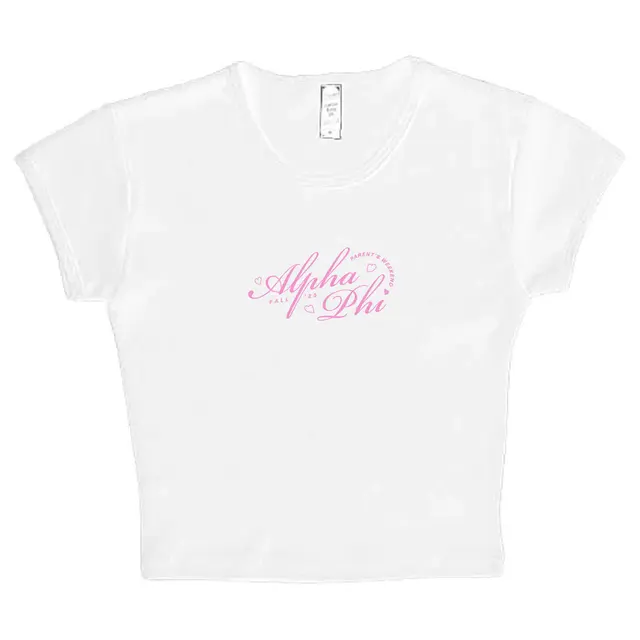 Alpha Phi Elegant Script Parent's Weekend Shirt 2