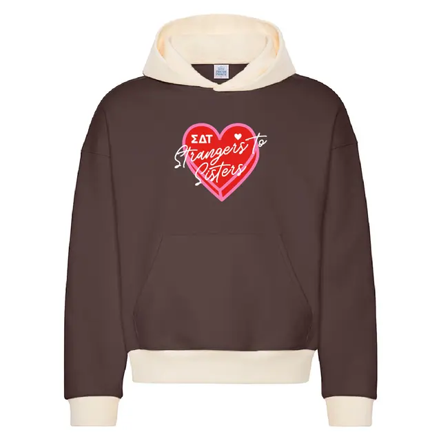 Sigma Delta Tau Heart Illustration Rush Hoodie 2