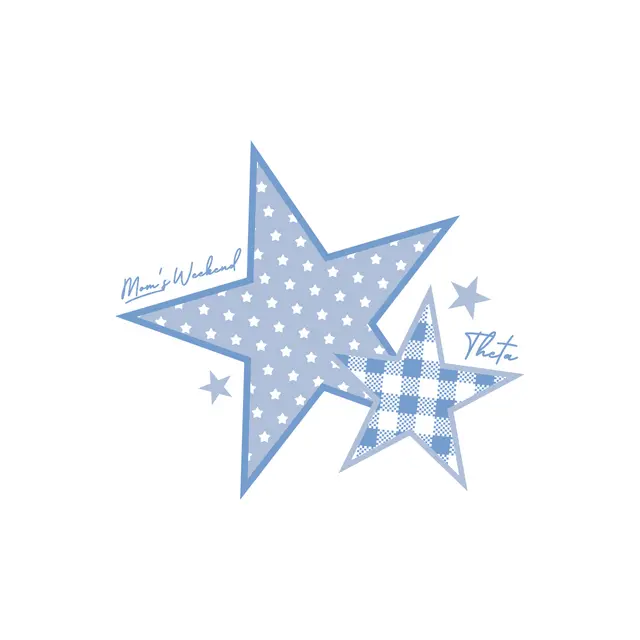 Kappa Alpha Theta Starry Gingham Mom's Weekend Crewneck