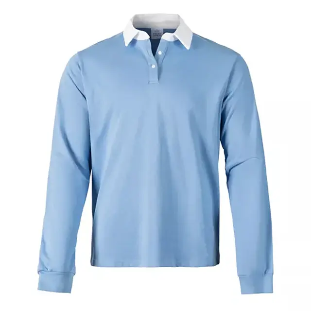 Fresh Prints Rugby Tee fp40 Classic Blue  Front