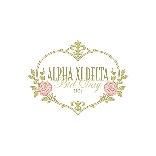 Alpha Xi Delta Floral Heart Bid Day Shirt