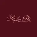 Alpha Phi Script and Heart Red Dress Gala Philanthropy Shirt