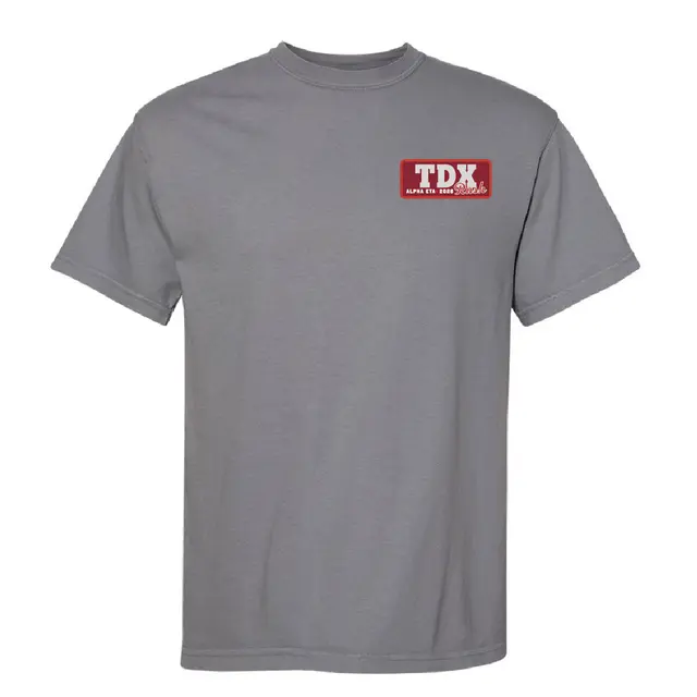 Theta Delta Chi Stacked Serif Text Rush Shirt 2