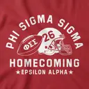 Phi Sigma Sigma Football Graphic Homecoming Crewneck