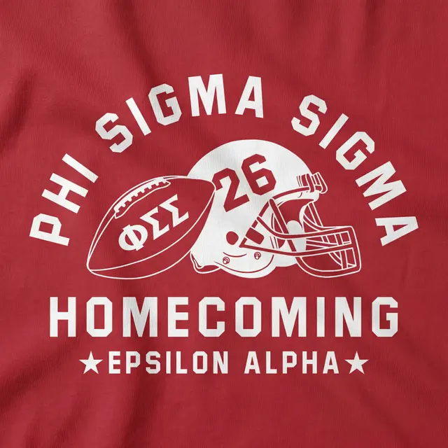 Phi Sigma Sigma Football Graphic Homecoming Crewneck