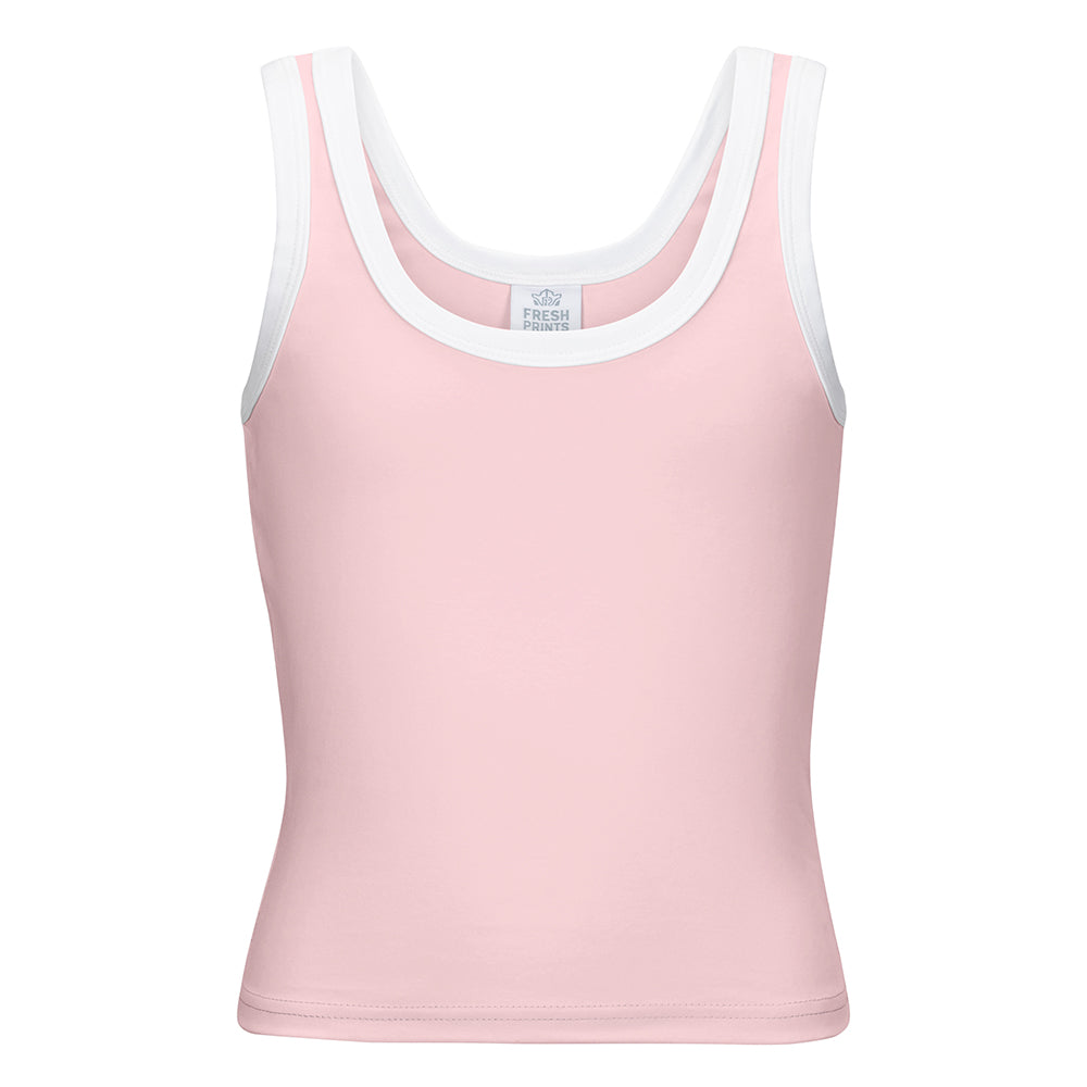 Fresh Prints Sunset Blvd Ribbed Scoop Tank Top | Fresh Prints