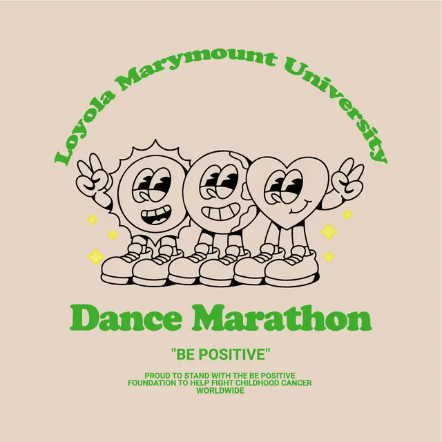 Loyola Marymount University Cartoon Characters Dance Marathon Hoodie