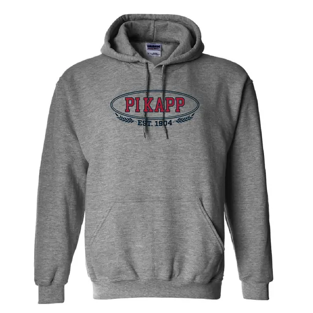 Pi Kappa Phi Bold Oval Laurel PR Hoodie 2