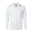 Men's Pro-Lock Performance Quarter-Zip Pullover White Front