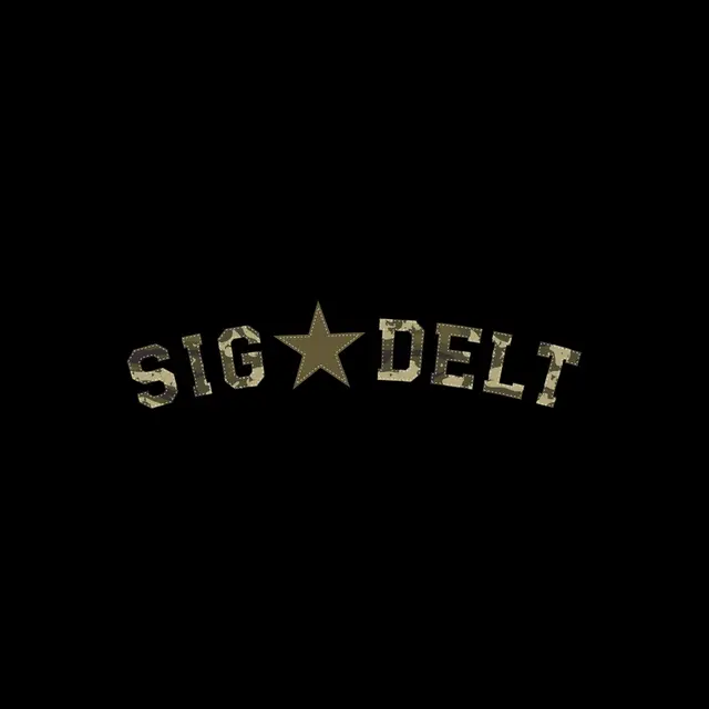 Sigma Delta Tau Camo Themed Stitched Varsity Text PR Shirt