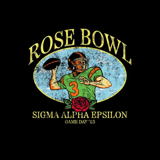 Sigma Alpha Epsilon Rose Bowl Football Player Game Day Shirt