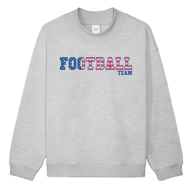 Football Team Star-Spangled Letters PR Crewneck 2