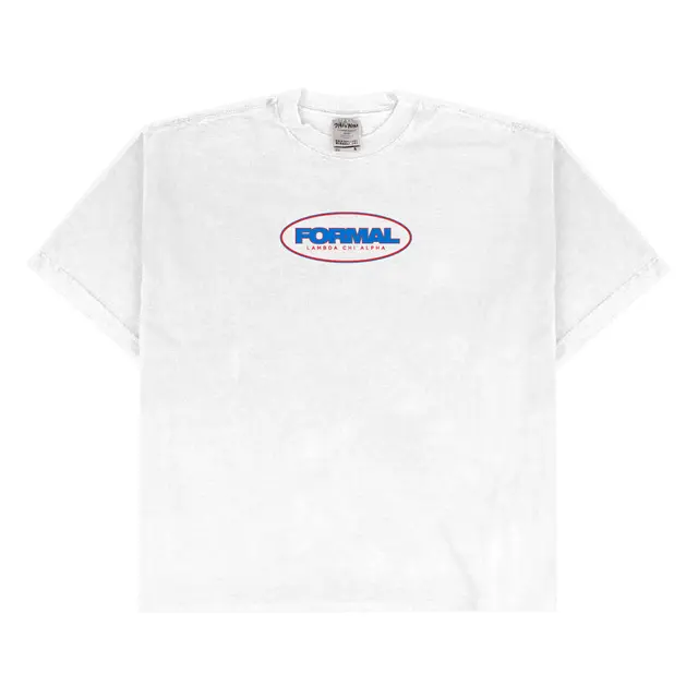 Lambda Chi Alpha Bold Text Oval Formal Shirt 2