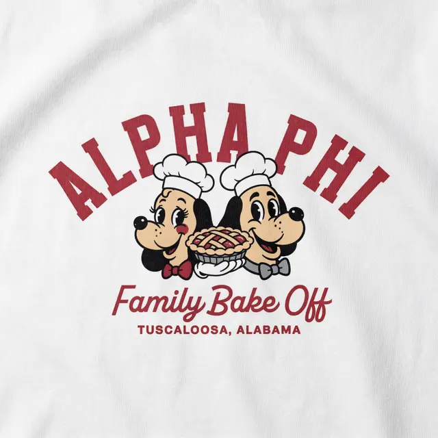 Alpha Phi Playful Chef Dogs Parent's Weekend Sweater