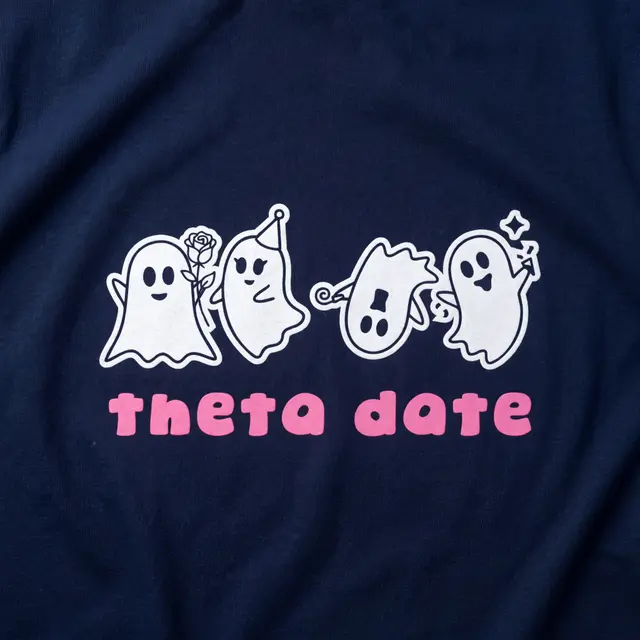 Kappa Alpha Theta Playful Ghosts Theta Date Shirt