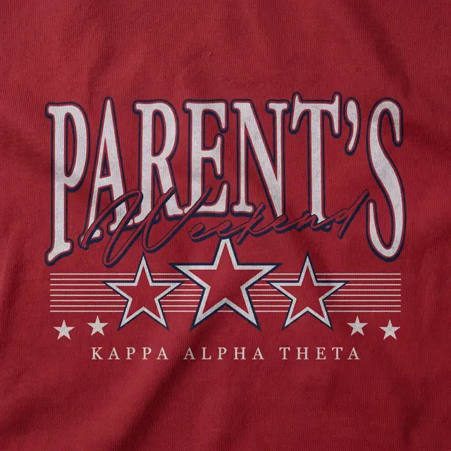 Kappa Alpha Theta Bold Text Parent's Weekend Sweater