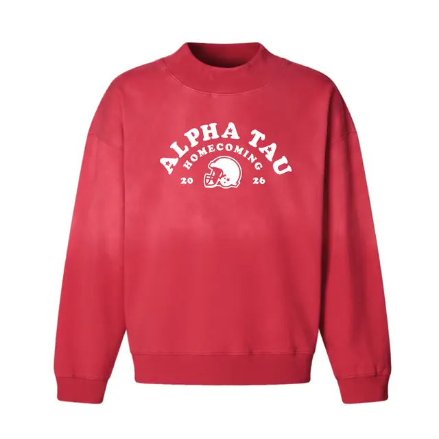 Alpha Sigma Tau Football Helmet Homecoming Sweater 2
