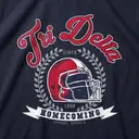 Delta Delta Delta Football Helmet Illustration PR Shirt