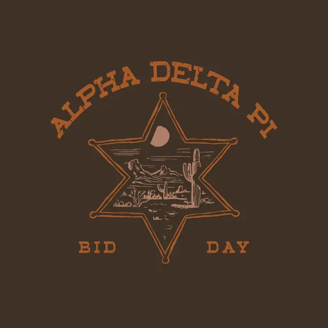 Alpha Delta Pi Desert Star Bid Day Tank