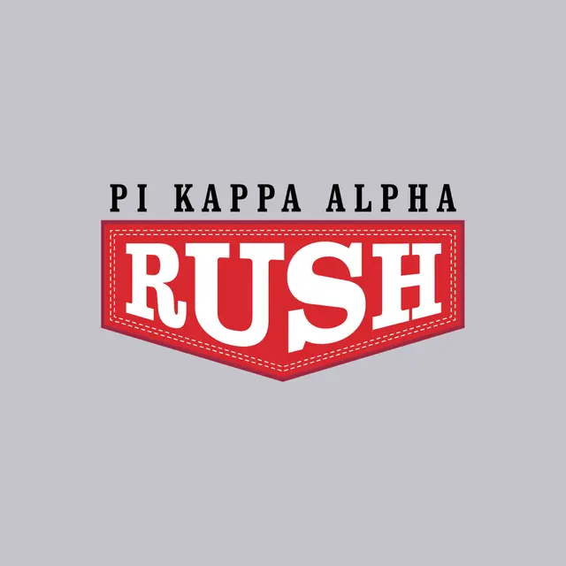 Pi Kappa Alpha Patch and Text Rush Sweater