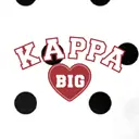 Kappa Kappa Gamma Block Texts and Heart Patch Big Little Reveal Shirt
