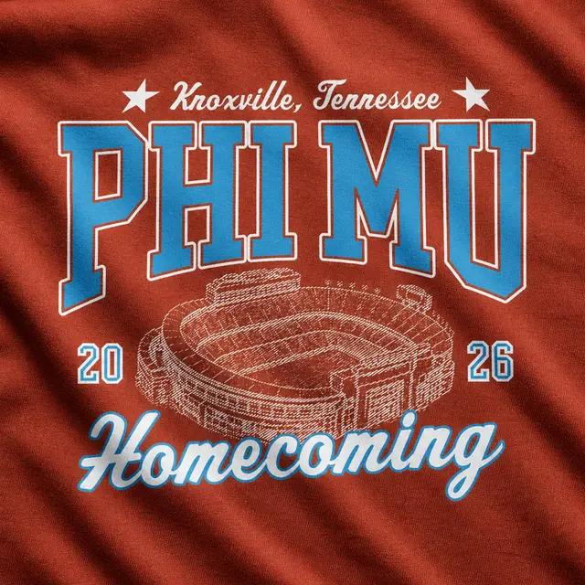 Phi Mu Stadium Illustration Homecoming Shirt