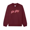 Pi Beta Phi Striped Script Heart PR Sweater 2