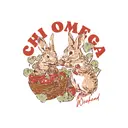 Chi Omega Bunny Basket Mom's Weekend Shirt